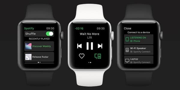 spotify sur Apple Watch