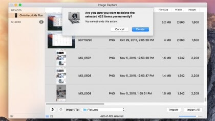 supprimer photo iphone en utilisant un Mac