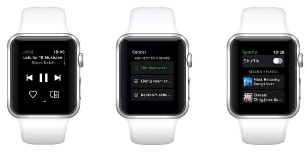 utiliser interface Apple Watch